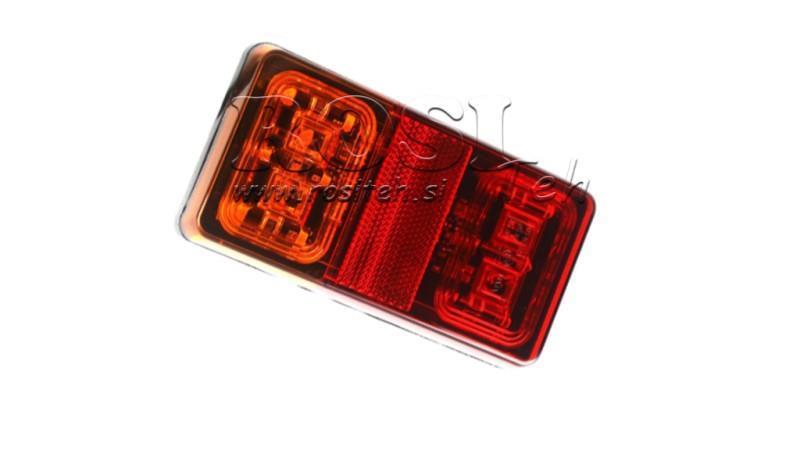 LÂMPADA TRASEIRA LED 3 FUNÇÕES 12V-24V COMBINADA