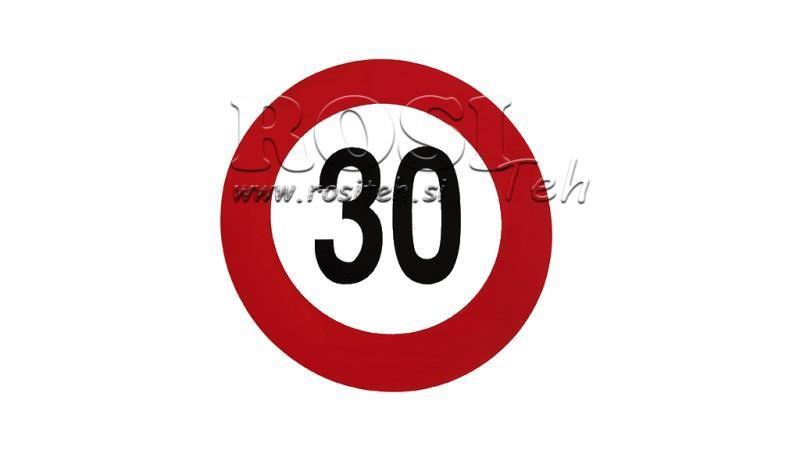 NALEPKA OMEJITEV 30km/h