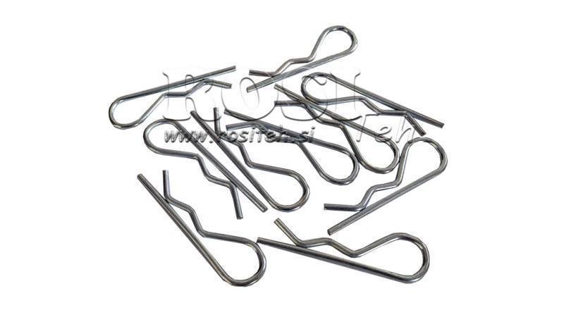 CONJUNTO DE CLIPS DE SEGURANÇA simples fi 2.5 mm (10pcs)