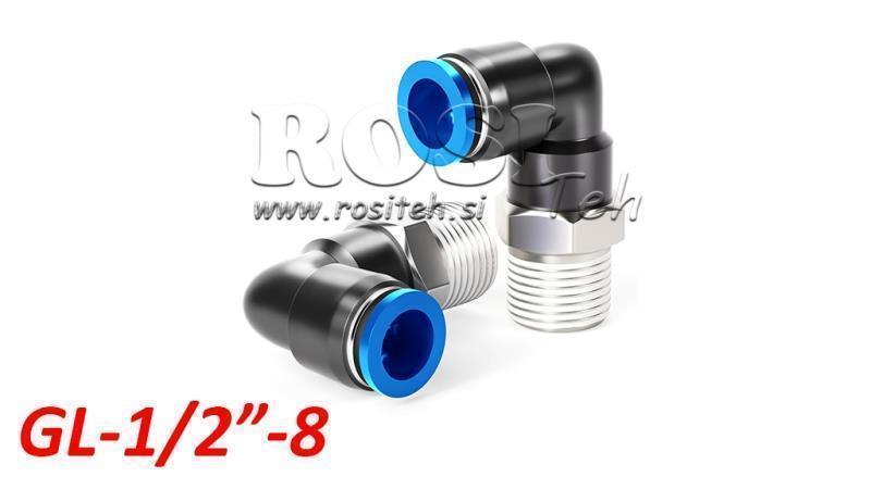 CONECTOR RETO PNEUMÁTICO TPA COM ROSCA GI-018-10