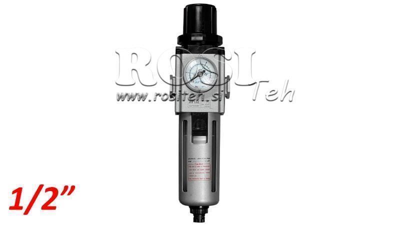 REGULADOR DE FILTRO PNEUMÁTICO 300 G1/2 40µ 0-10b