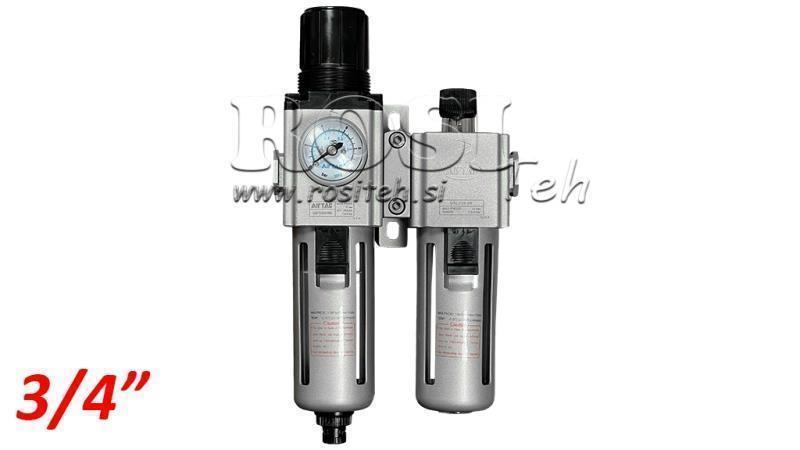 UNIDADE DE PREPARAÇÃO PNEUMÁTICA 600 G3/4 40µ 0-10b