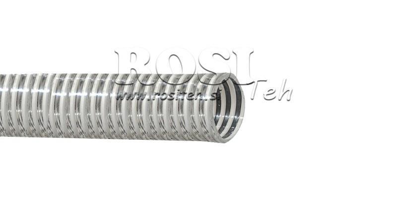 MANGUEIRA DE SUCÇÃO PVC COM ESPIRAL 20mm - máx. 8Bar
