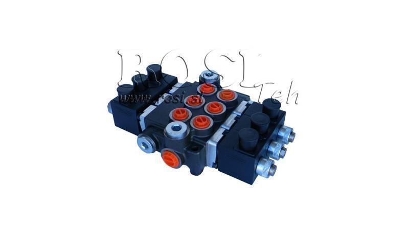 VÁLVULA HIDRÁULICA 3xZ80 12V DC