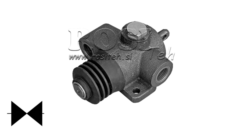 VÁLVULA BASCULANTE TFC-TS-1/2 - NORMALMENTE ABERTA