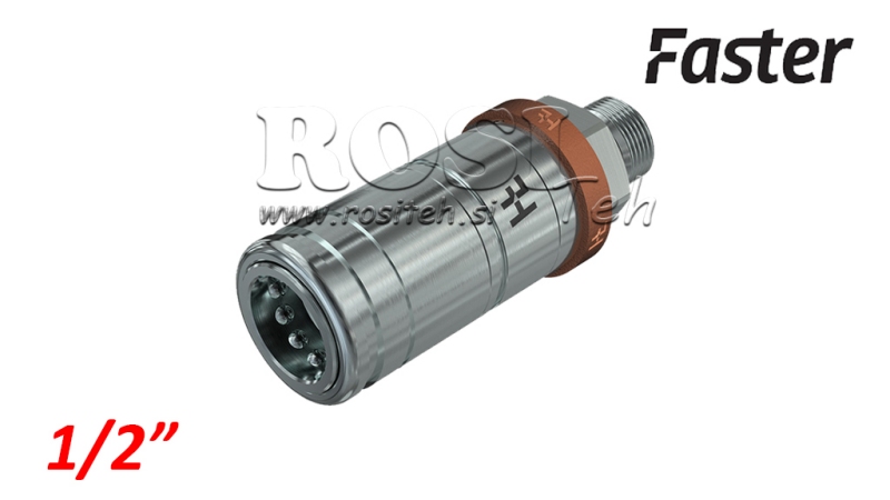 ACOPLAMENTO RÁPIDO FEMININO PARA TRATOR 3CFPV PUSH - PULL 1/2