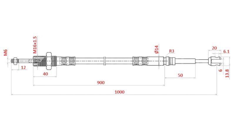 TRANÇA L=1000 - garfos
