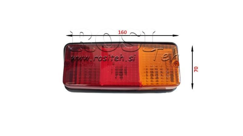LUZ RETRÔ RECTANGULAR DIREITA 3 POS