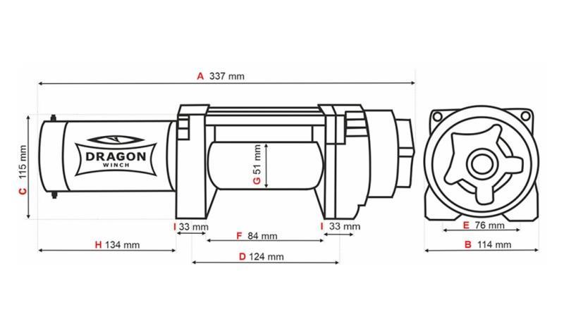 GUINCHO ELÉTRICO 12 V DWH 4500 HD - 2041 kg - CORDÃO SINTÉTICO