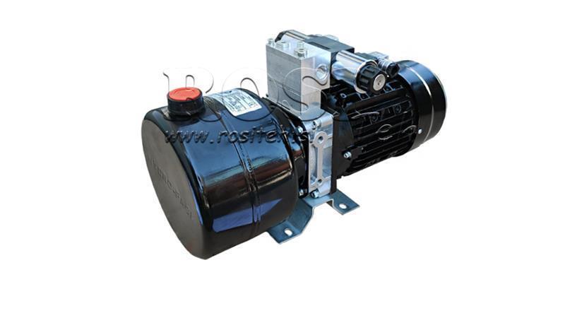 AGREGADO HIDRÁULICO MINI 380V AC (0.75 kW) 85 bar - 3.7 cc - 5.2 lit/min - tanque 4 lit
