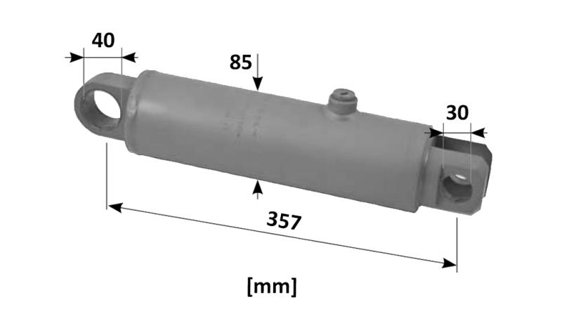 CILINDRO DE DIREÇÃO HIDRÁULICA SAME OEM-9123.331.4 - 9104.331.4