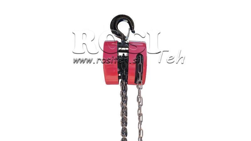 GUINCHO DE CORRENTE - GUINCHO 1Ton x 2.5m