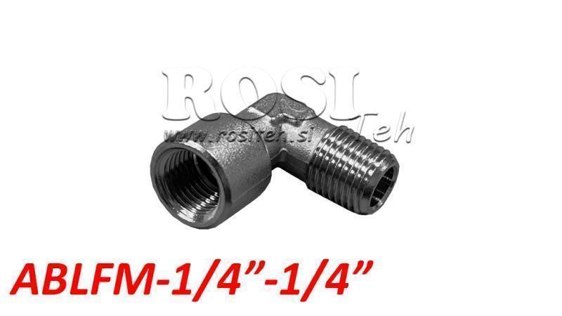 CONECTOR DE ÂNGULO PNEUMÁTICO CLÁSSICO ABLFM-014-014