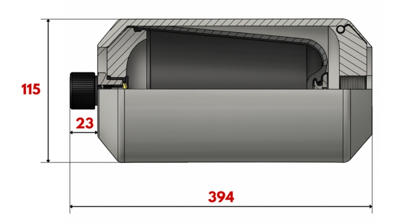 ACUMULADOR HIDRÁULICO 2,8 LIT - BSP1/2