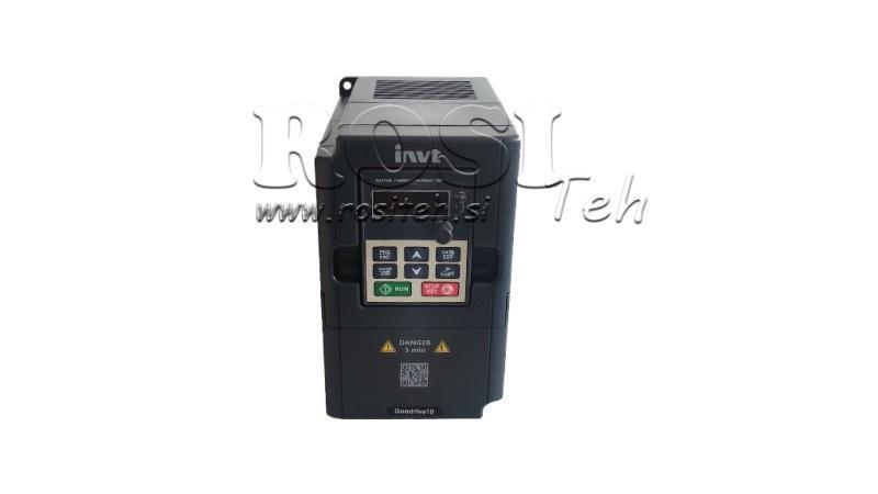 CONVERSOR DE FREQUÊNCIA-INVERTER 1Fase 1.5kW GD10-1R5G-S2-B