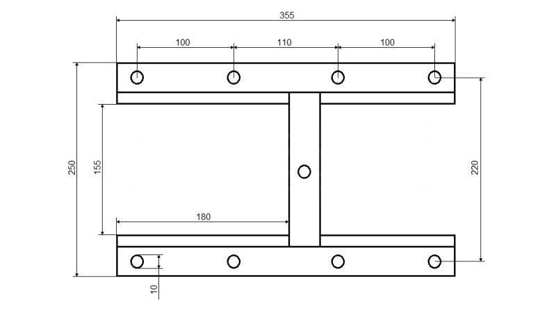FLAP DE ELEVAÇÃO PARA CAMINHÃO BASCULANTE 250X335 PARA GRÃOS