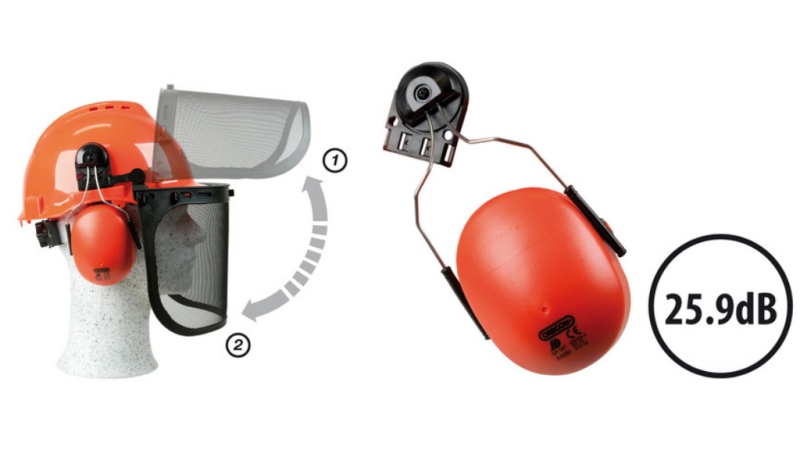 CAPACETE PROTETOR YUKON COM VISOR E PROTEÇÃO AUDITIVA