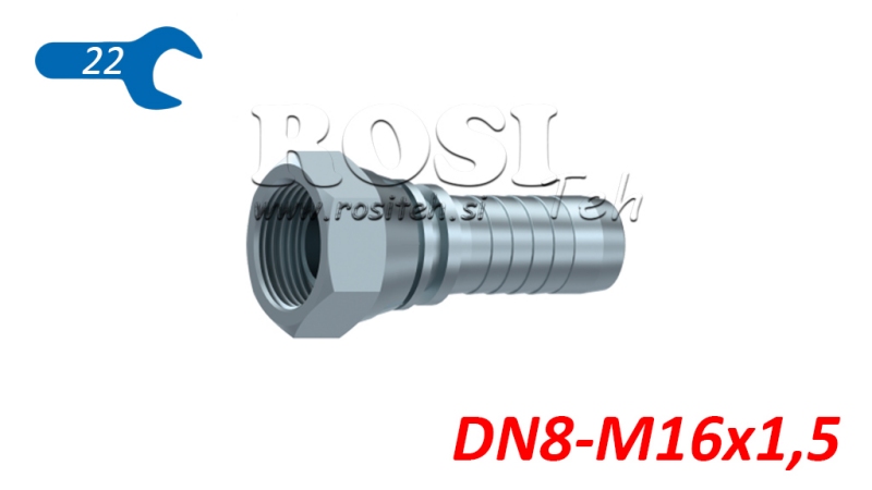 HIDRAVLIČNI PRIKLJUČEK BSP ŽENSKI DN8-M16x1,5