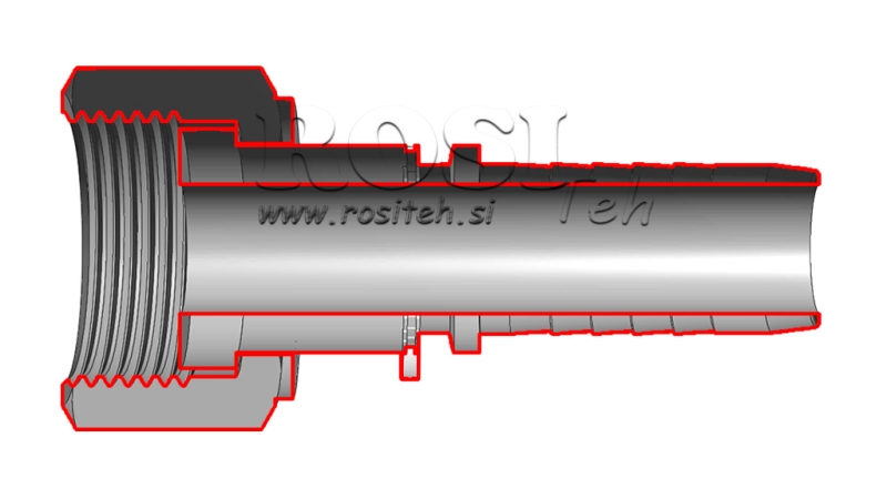 CONEXÃO HIDRÁULICA DKORFS FÊMEA DN19-1 3/16-12