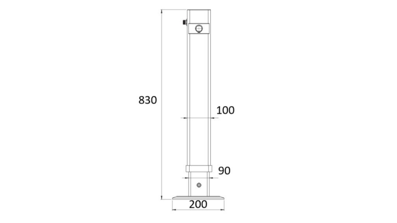 PÉ HIDRÁULICO DE DUPLO AÇÃO 540mm - 2.800kg