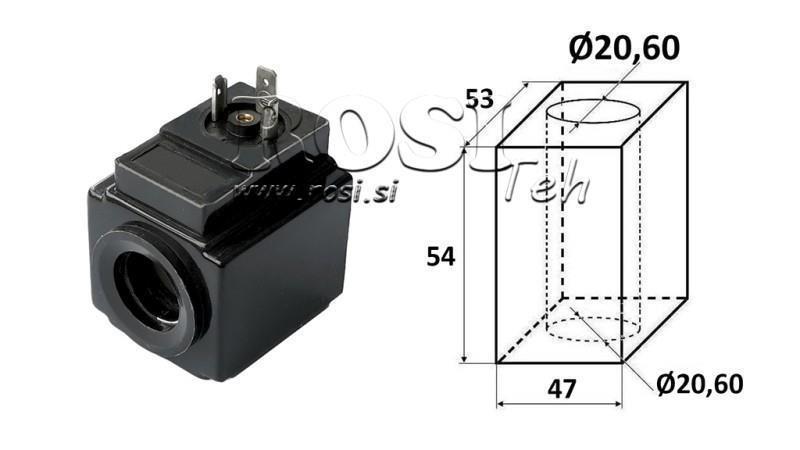 BOBINA ELETROMAGNÉTICA 230VAC - DS3 - fi 20.6mm-54mm 176W