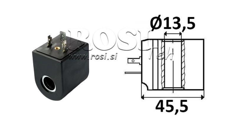 BOBINA ELETROMAGNÉTICA 24V DC - CB08 - fi 13.5mm-39.3mm 20W