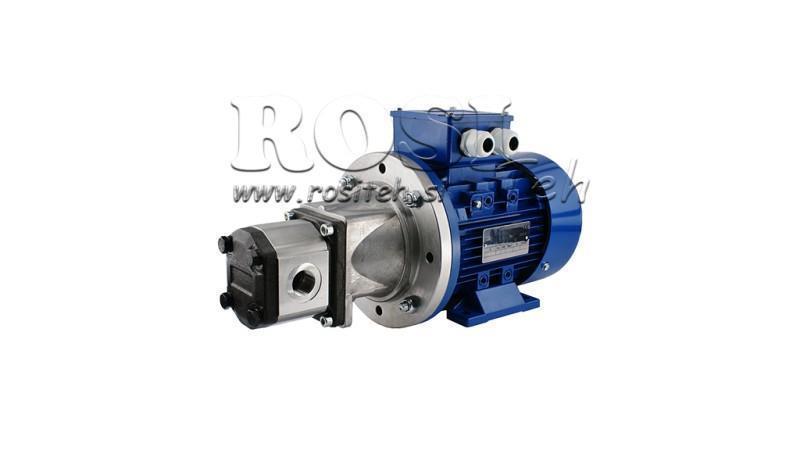 GRUPO DE MONTAGEM DA BOMBA HIDRÁULICA 1 8 ccm MOTOR ELÉTRICO 3-fases - 3 KW (fluxo = 11.5 litros/min)