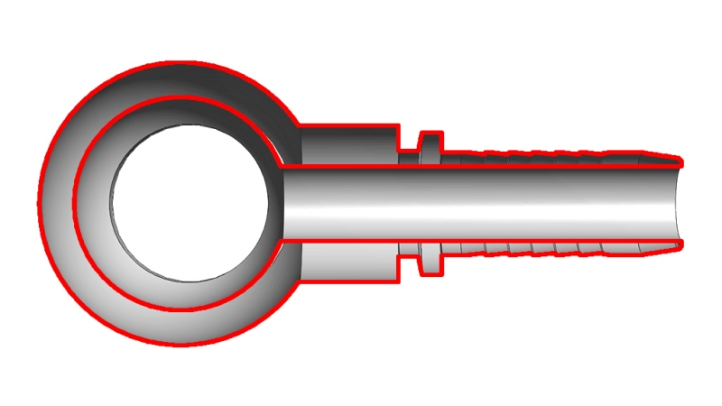 CONEXÃO HIDRÁULICA RNM OLHO DN6-M10X1