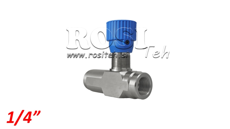 REGULADOR DE FLUXO VRFU - VÁLVULA SILENCIADORA ANTI-RETORNO 1/4 UNIDIRECIONAL - 15LIT