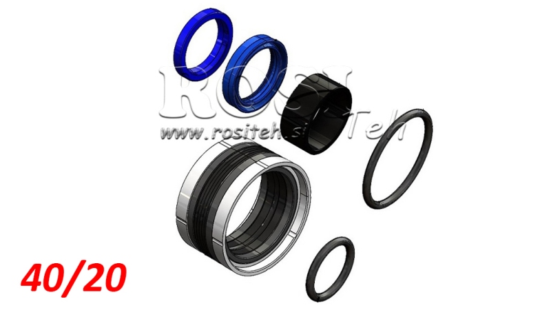 SET DE VEDAÇÕES PARA CILINDRO HIDRÁULICO 40/20