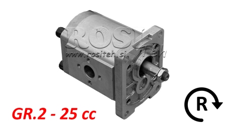 BOMBA HIDRÁULICA GR.2 25 CC DIREITA - FLANGES