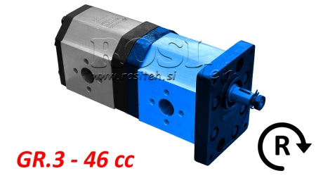 BOMBA HIDRÁULICA 30C46X241 FRONTAL GR.3 46 CC DIREITA