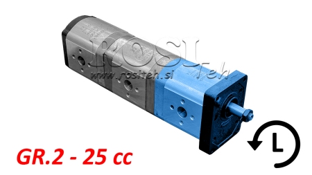 BOMBA HIDRÁULICA 20A25X067 FRONTAL GR.2 25 CC ESQUERDA