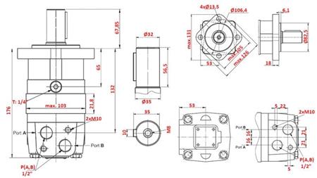 MOTOR HIDRÁULICO MS 125