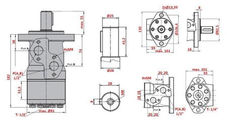 MOTOR HIDRÁULICO MP 400