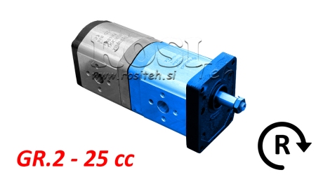 BOMBA HIDRÁULICA 20C25X067 FRONTAL GR.2 25 CC DIREITA