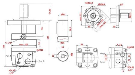 MOTOR HIDRÁULICO MS 80