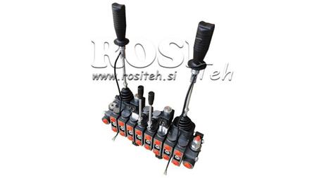VÁLVULA HIDRÁULICA HIAB 8xPC70   2x JOYSTICK - CONTROLE ELÉTRICO 12V