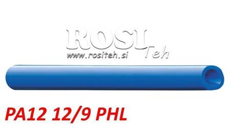 PA 12/9 PA12PHL MODRA CEV ZA ZRAK POLIAMID DIN74324