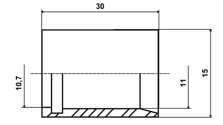 OBJEMKA ZA CEV PTFE SAE100 DN6 (1/4)