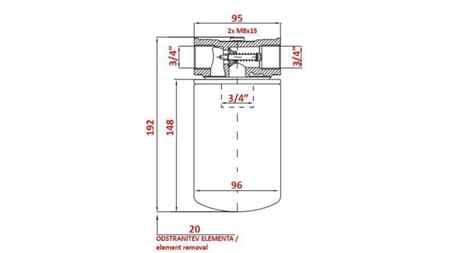 INSERTO PARA FILTRO DE VÁCUO 3/4