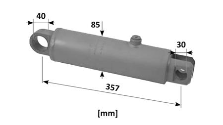CILINDRO DE DIREÇÃO HIDRÁULICA SAME OEM-9123.331.4 - 9104.331.4