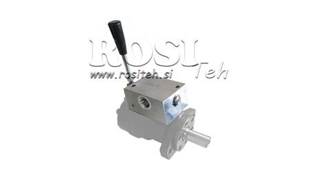 VÁLVULA MANUAL PARA HIDROMOTOR MP-MR-MH CENTRO FECHADO - 50lit