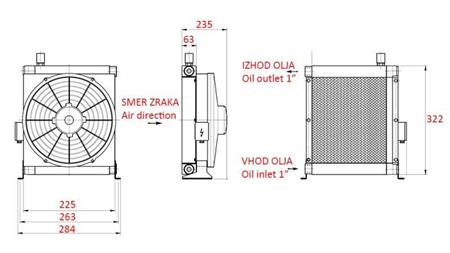 RESFRIADOR DE ÓLEO ECO DC 12V 30-100 LIT
