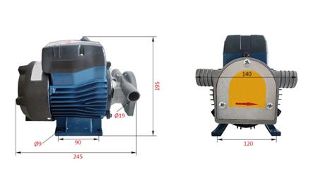 BOMBA ELÉTRICA 230V AC -1- 50 lit/min (3000 l/h)