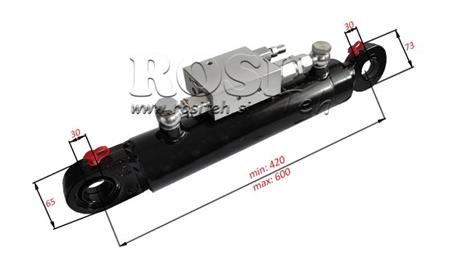 CILINDRO HIDRÁULICO 60/40-180 COM VÁLVULA ROTATIVA - ARADO PARA SOLO