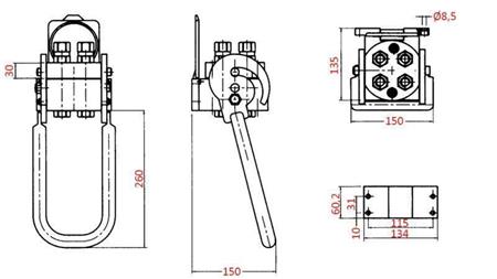 ACOPLAMENTO MULTI-RAPIDO 4 vias BSP1/2 PARTE MÓVEL