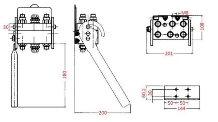 ACOPLAMENTO MULTI-RÁPIDO 6 vias BSP1/2 PEÇA FIXA