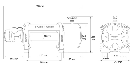 GUINCHO HIDRÁULICO DWHI 12000 HD – 5443 kg