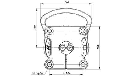 ROTATÓRIO HIDRÁULICO 4500/2250 KG COM FLANGE